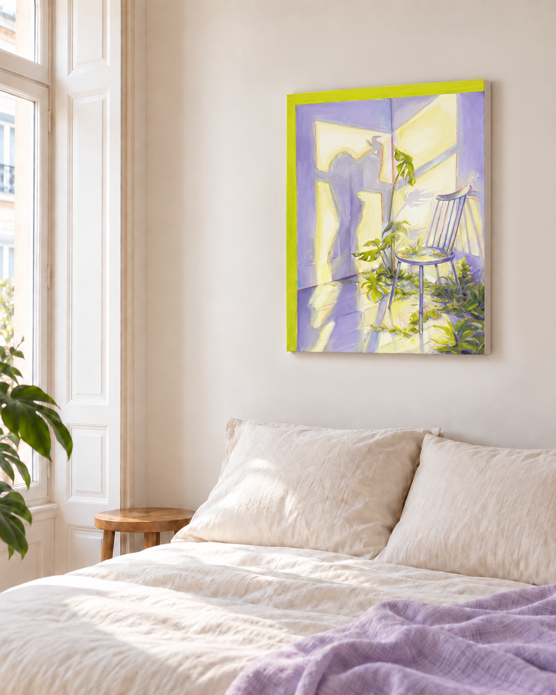 A Room in the Afternoon displayed in an interior