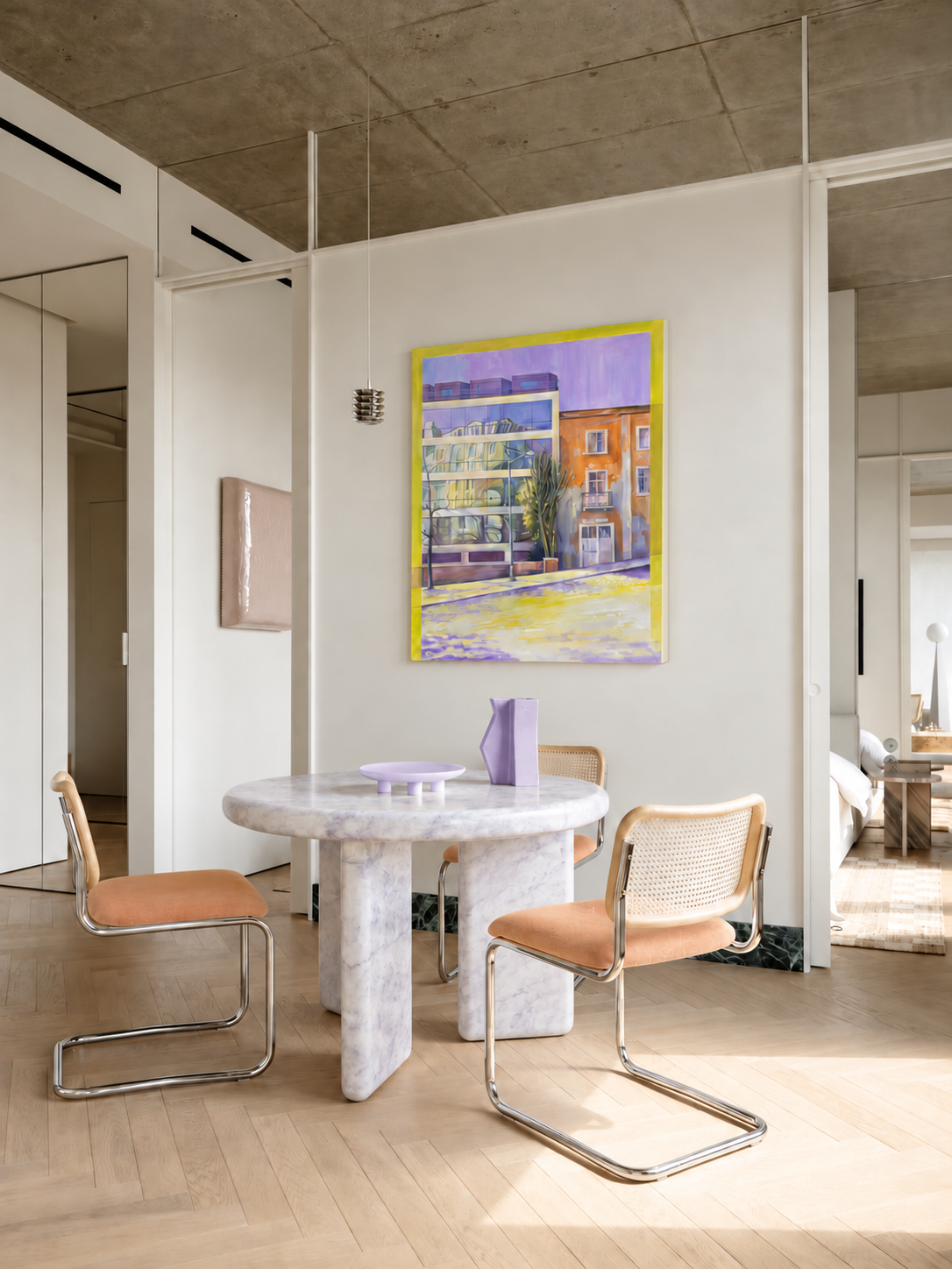 Between Reflections displayed in a contemporary interior